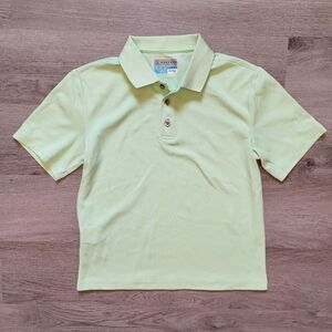 PGA Tour Boy's Green Short Sleeve Golf Activewear Casual Pullover Polo Medium M